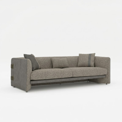 Sofa three-seater couch gray furniture upholstered furniture living room furnishings new