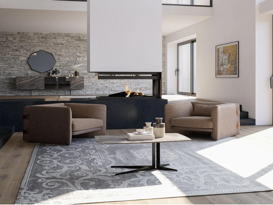 Modern designer 2x armchair cushion set luxury textile living room coffee table new