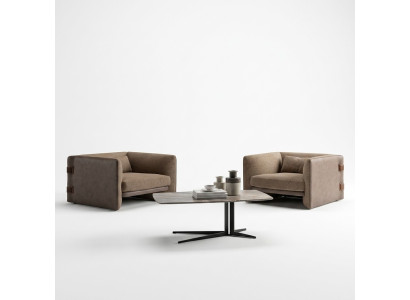 Modern designer 2x armchair cushion set luxury textile living room coffee table new