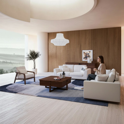 White furniture living room sofa set two-seater sofa design furnishings armchair