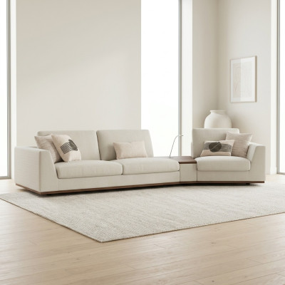 Living room sofa couch three-seater furniture upholstery textile design upholstered furniture.