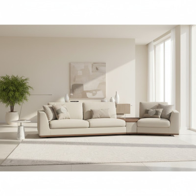 New textile furniture upholstered furniture three-seater sofa couch design furnishings