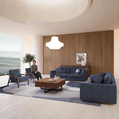 Living room modern fabric sofa two-seater sofa couch luxury design furnishings