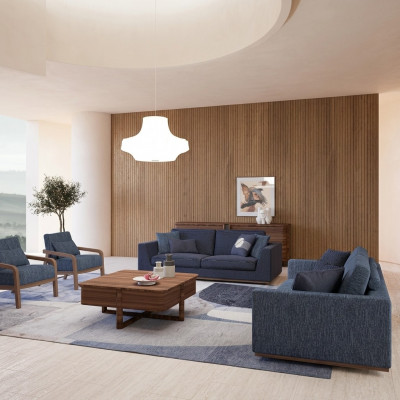 Living room modern fabric sofa two-seater sofa couch luxury design furnishings