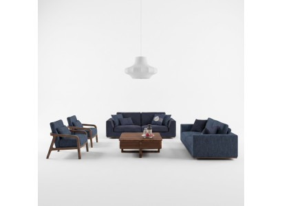 Living room modern fabric sofa two-seater sofa couch luxury design furnishings