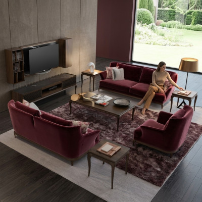 Luxury New Sofa Set Living Room Furniture Design Fabric Sofa Armchair