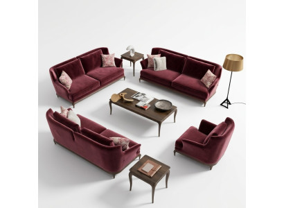 Luxury New Sofa Set Living Room Furniture Design Fabric Sofa Armchair
