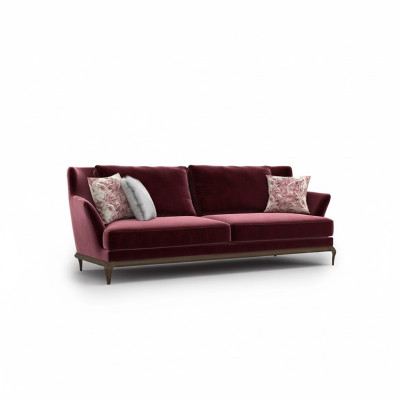 Design fabric sofa, three-seater textile sofa, luxury furnishing, living room, new