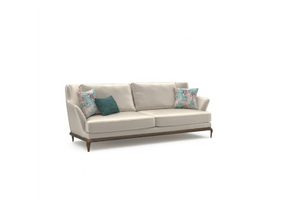 Living room modern three-seater white sofa couch design furniture upholstered furniture