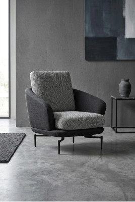 Gray Armchair Luxury Upholstered Furniture Living Room Design Textile Upholstered Armchair New