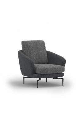 Gray Armchair Luxury Upholstered Furniture Living Room Design Textile Upholstered Armchair New