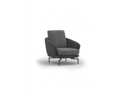 Gray Armchair Luxury Upholstered Furniture Living Room Design Textile Upholstered Armchair New