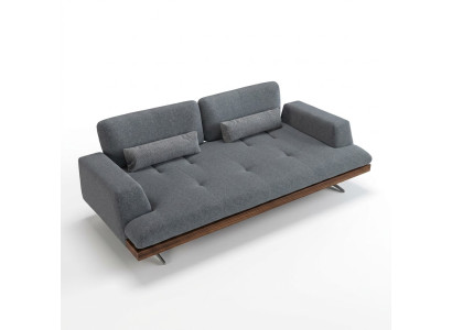 Design grey sofa three-seater couch living room design modern furnishings