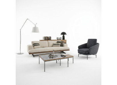 Living room sofa set three-seater sofa couch design armchair modern coffee table new