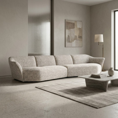Four-seater modern sofa couch upholstered furniture living room textile furnishing new