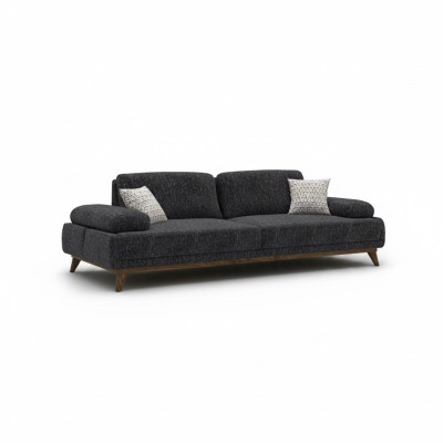Sofa two-seater upholstered furniture seat couch upholstery fabric living room couches gray