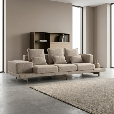 Living room sofa three-seater couch upholstered furniture luxury textile furnishing new