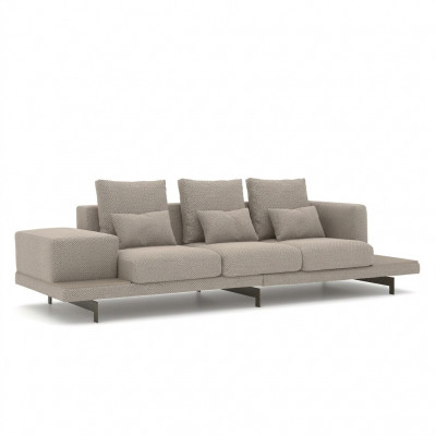 Living room sofa three-seater couch upholstered furniture luxury textile furnishing new
