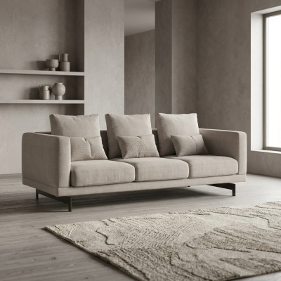 Three-seater sofa couch upholstered furniture luxury new textile furniture living room