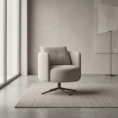 Gray armchair living room upholstered furniture luxury textile upholstered armchair furnishings