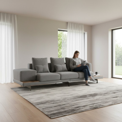 Living room sofa three-seater modern luxury design upholstered furniture new
