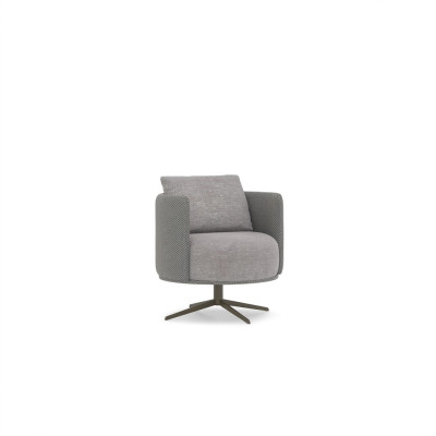 Luxury Gray Armchair Living Room Upholstered Furniture Modern Design New Upholstery Fabric Textile