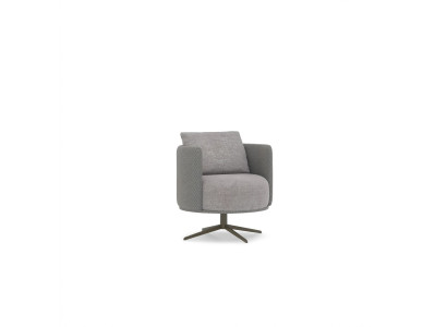 Luxury Gray Armchair Living Room Upholstered Furniture Modern Design New Upholstery Fabric Textile