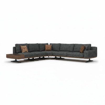 Luxury corner sofa L-shape new modern suite living room upholstered furniture setup