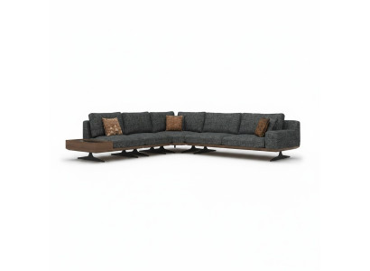 Luxury corner sofa L-shape new modern suite living room upholstered furniture setup