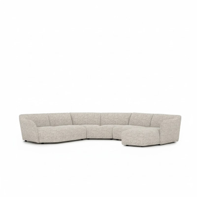 Living room sofa couch U-shape new corner set luxury upholstered furniture decor