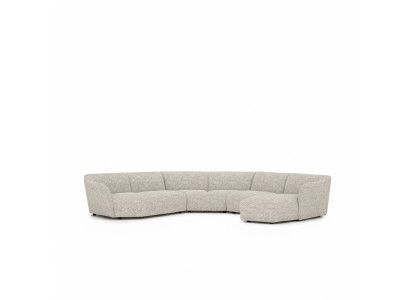Living room sofa couch U-shape new corner set luxury upholstered furniture decor
