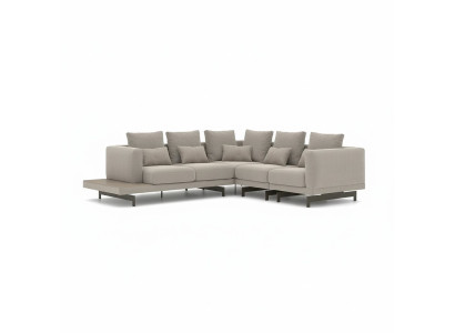 Living Room Designer Textile Upholstered Furniture Corner Sofa Setup Sofa L-Shaped