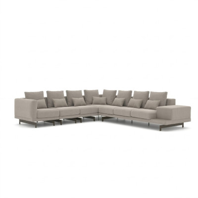 Luxury living room furniture corner sofa L-shape upholstered furniture sofa couch