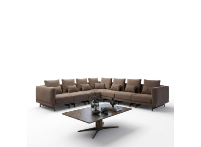 Living room set 3-piece furnishing wood coffee table designer side table