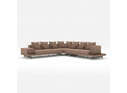 Designer suite living room corner sofa L-shape furnishings luxury furniture new