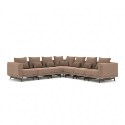 Luxury Corner Sofa Couch L-Shaped Upholstery Textile Upholstered Sofa New Living Room Furniture