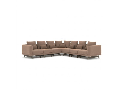 Luxury Corner Sofa Couch L-Shaped Upholstery Textile Upholstered Sofa New Living Room Furniture