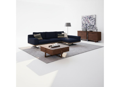 Sell luxury modern designer corner sofa L-shape suite relaxation upholstered sofa living room free of charge