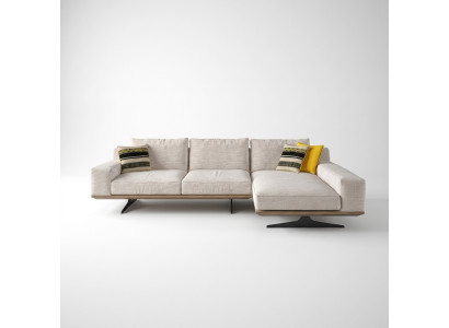 Designer luxury textile upholstered sofa L-shape living room 2x coffee table furniture