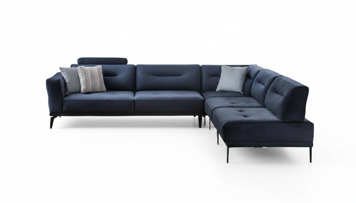 L-shaped luxury living room 4-seater fabric sofa corner sofa modern design