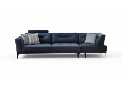 Modern 4-seater massive luxury sofa blue living room fabric sofa design modern