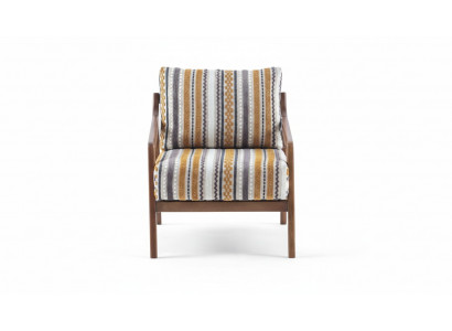 Living Room Lounge Designer Modern 1-Seater Sofa Fabric Sofa with Cushion