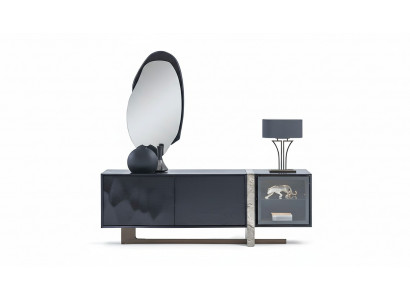 Sideboard Buffet Mirror Dining Room Living Room Modern Design 2-piece Set