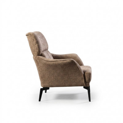 Modern beige armchair living room 1-seater luxury upholstery furniture new