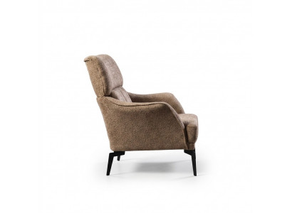 Modern beige armchair living room 1-seater luxury upholstery furniture new