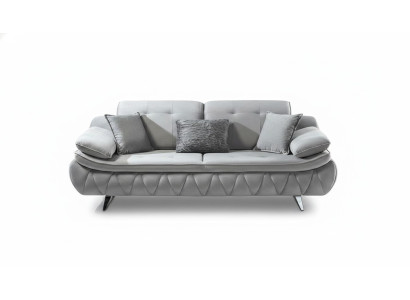 Gray Modern Luxury Design 3-Seater Fabric Sofa Living Room Sofa Textile Material
