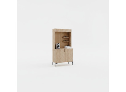 Dining room sideboard brown color modern design coffee cabinet