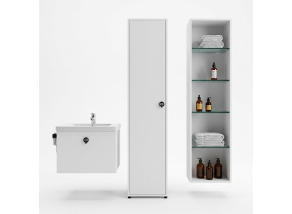 Bathroom cabinet white color modern luxury rectangular bathroom cabinet bathroom