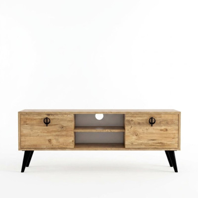 Brown living room TV lowboard sideboard RTV modern design rectangular shape
