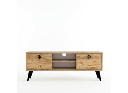 Brown living room TV lowboard sideboard RTV modern design rectangular shape
